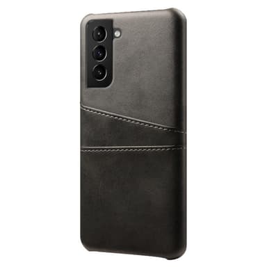 SKALO Samsung S22+ PU-nahkainen Korttikotelo - Musta - Musta