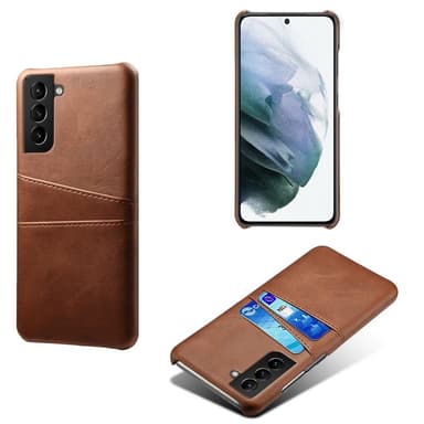 SKALO Samsung S22 PU-nahkainen Korttikotelo - Ruskea