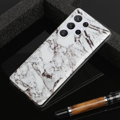 SKALO Samsung S22 Ultra Marmori TPU kuori - #5