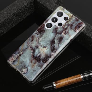 SKALO Samsung S22 Ultra Marmori TPU kuori - #3