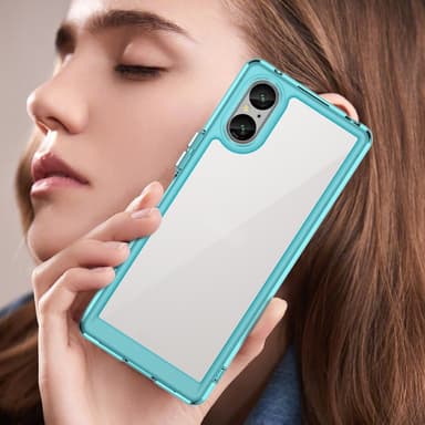 SKALO Sony Xperia 5 V Väri Puskurin Suojakuori - Turkoosi