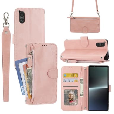 SKALO Sony Xperia 5 V Evelope Clutch 5-Lokeroa - Pinkki