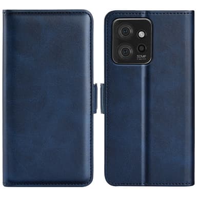 SKALO Motorola ThinkPhone 5G Premium Wallet Lompakkokotelo - Sininen