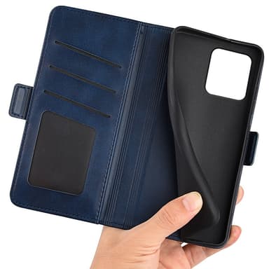 SKALO Motorola ThinkPhone 5G Premium Wallet Lompakkokotelo - Sininen