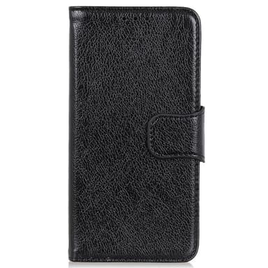Nappa Texture Split Lompakon Telineen kansi Motorola Moto G14 - Musta