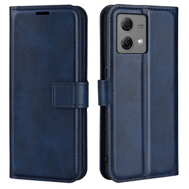 SKALO Motorola Moto G84 5G Premium Wallet Lompakkokotelo - Sininen