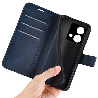 SKALO Motorola Moto G84 5G Premium Wallet Lompakkokotelo - Sininen