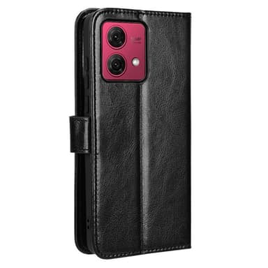 SKALO Motorola Moto G84 5G Lompakkokotelo PU-nahkaa - Musta