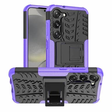 Iskunkestävä kuori jalustalla Samsung Galaxy S24 Plus - Violetti