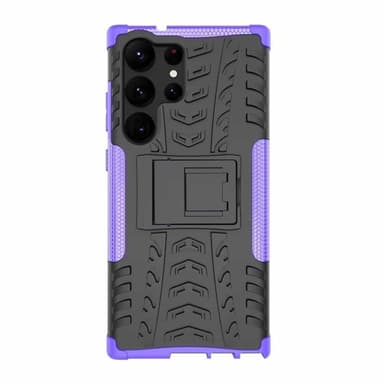 Iskunkestävä kuori jalustalla Samsung Galaxy S24 Ultra - Violetti