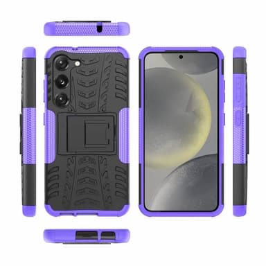Iskunkestävä kuori jalustalla Samsung Galaxy S24 Plus - Violetti