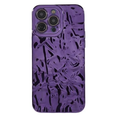 iPhone 15 Pro TPU Kuori Elektroplating Rypistynyt Epätasainen Puhelimen Suojakotelo