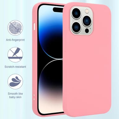 iPhone 14 PRO Suojakuori Kotelo (Vaaleanpunainen)
