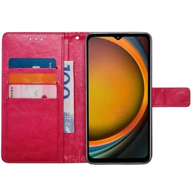 Lompakkokotelo 3-kortti Samsung Galaxy Xcover 7 - Vaaleanpunainen