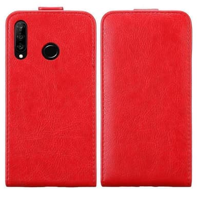 Huawei P30 LITE Suojakuori Lompakkokotelo (Punainen)