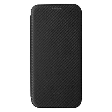 SKALO Samsung S24+ Carbon Fiber Lompakkokotelo - Musta