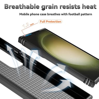 SKALO Samsung S24 Ultra Armor hybridi metallirengas kameran liukusäädin - Musta