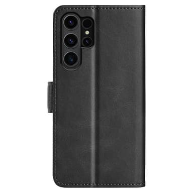 SKALO Samsung S24 Ultra Premium Wallet Lompakkokotelo - Musta
