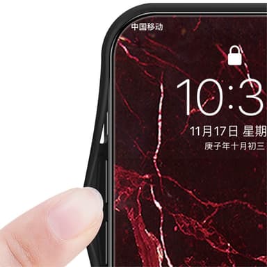 SKALO Samsung S24 Ultra Marmori karkaistu lasi TPU-suojakuori - #1