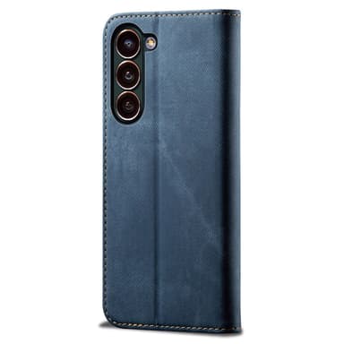 SKALO Samsung S24+ Jeans Lompakkokotelo - Sininen