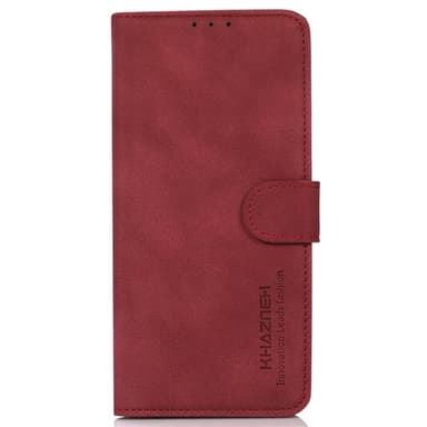 SKALO Samsung S24 Ultra KHAZNEH Lompakkokotelo PU-nahasta - Punainen