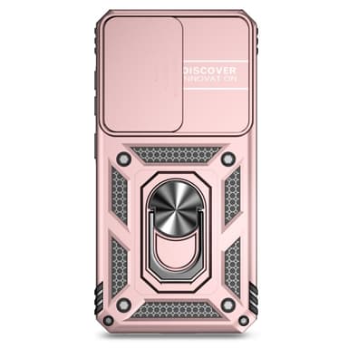 SKALO Samsung S24 Armor hybridi metallirengas kameran liukusäädin - Ruusukulta