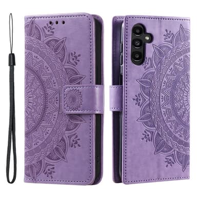 SKALO Samsung S23 FE Mandala lompakkokotelo - Violetti