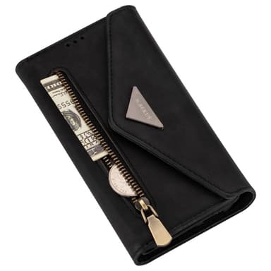 SKALO Samsung S24+ Evelope Clutch 8-Lokeroa - Musta