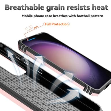 SKALO Samsung S24 Armor hybridi metallirengas kameran liukusäädin - Ruusukulta