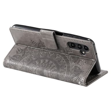 SKALO Samsung S23 FE Mandala lompakkokotelo - Harmaa