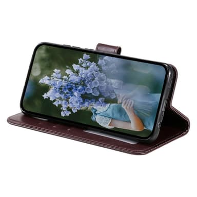 SKALO Samsung S24+ Mandala lompakkokotelo - Ruskea