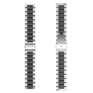 Kellon ranneke ruostumatonta terästä Amazfit GTR 4 - Hopea/musta