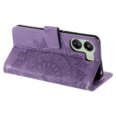 SKALO Xiaomi Redmi 13C 4G Mandala lompakkokotelo - Violetti
