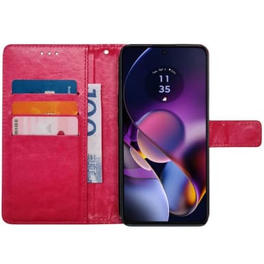 Lompakkokotelo 3-kortti Motorola Moto G54 - Vaaleanpunainen