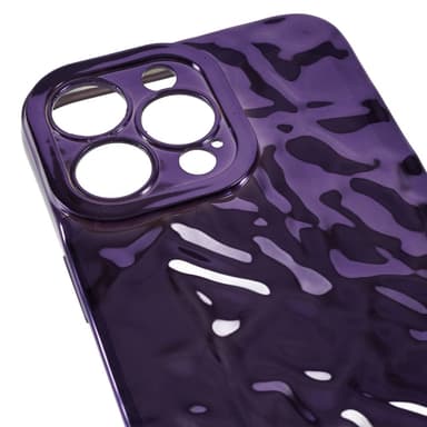 iPhone 15 Pro TPU Kuori Elektroplating Rypistynyt Epätasainen Puhelimen Suojakotelo