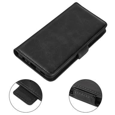 SKALO Xiaomi Redmi 13C 4G Premium Wallet Lompakkokotelo - Musta
