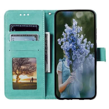 SKALO Xiaomi Redmi 13C 4G Mandala lompakkokotelo - Turkoosi