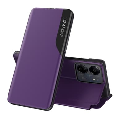 SKALO Xiaomi Redmi 13C 4G Clear View Window Case - Violetti