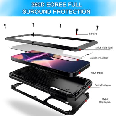 Samsung Galaxy S24+ (Plus) Case Armor suojakotelo Kuori + karkaistu lasi