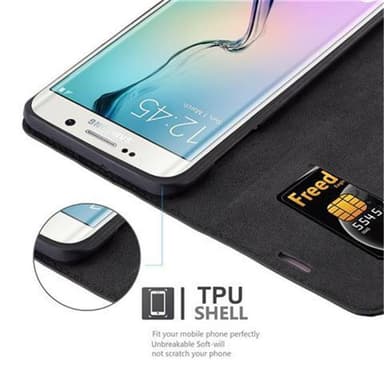 Samsung Galaxy S6 EDGE PLUS Suojakuori Kotelo (Musta)
