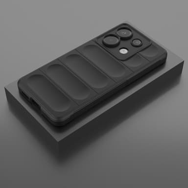 SKALO Xiaomi Redmi Note 13 Pro 5G Puffer Bumper TPU-suojakuori - Musta