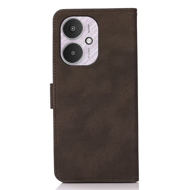 SKALO Xiaomi Redmi 13C 4G KHAZNEH Lompakkokotelo PU-nahasta - Ruskea