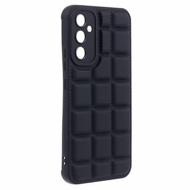 SKALO Samsung A15 4G Puffer Bumper TPU-suojakuori - Musta