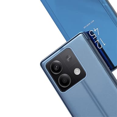 SKALO Xiaomi Redmi Note 13 5G Clear View Mirror Lompakko - Sininen