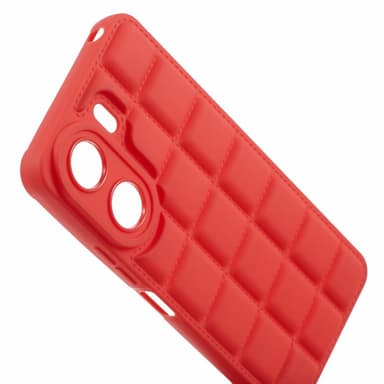 SKALO Xiaomi Redmi 13C 4G Puffer Bumper TPU-suojakuori - Punainen