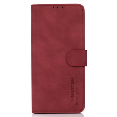 SKALO Xiaomi Redmi 13C 4G KHAZNEH Lompakkokotelo PU-nahasta - Punainen