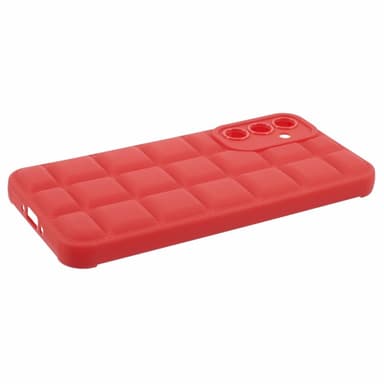 SKALO Samsung A15 5G Puffer Bumper TPU-suojakuori - Punainen