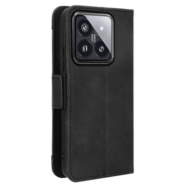 SKALO Xiaomi 14 5G 6-lokeroa Lompakkokotelo - Musta