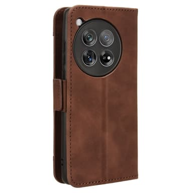SKALO OnePlus 12R 5G 6-lokeroa Lompakkokotelo - Ruskea