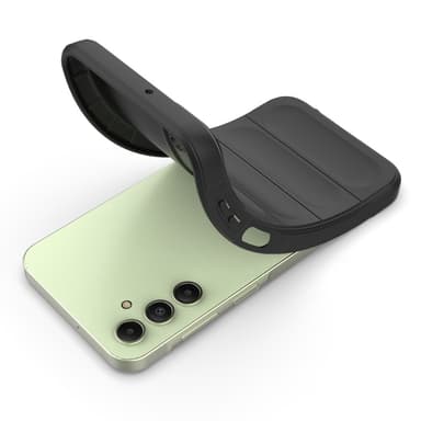 SKALO Samsung A15 4G Rugged Bumpers TPU-suojakuori - Musta